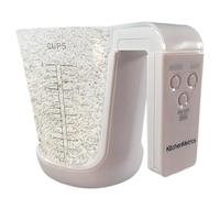 Electronic Kitchen Measuring Jug - 2 In 1 Digital Scale Cup, Clear LCD Screen Display, Four Mode Weighing Container | Practical Home Cooking Accessory For Precise Food Portioning Recipe Preparation