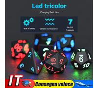 Electronic Luminous DND Dice Set Multiple Sides for Board Game Party IT