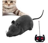 Electronic Mouse Cat Toy - ABS Remote Control 28x8.8x7cm | Realistic Squeaky Mouse Interactive Pet Toy Battery Powered Moving Prey Simulation | for Cats Kittens Indoor Exercise Hunting