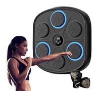 Electronic Music Boxing Machine, Punching Machine with LED Light, Wireless Music Boxing Trainer, Adjustable Speed Boxing, Reflex Target Boxing Trainer with Music and Lights for Men and Women’s Fitness