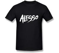 Electronic Music Rock Roll Dj Alesso Remix Radio Logo Unisex 100% Cotton Short-Sleeve T-Shirts Black XXL