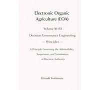 Electronic Organic Agriculture (EOA) Volume XI-B3 Decision Governance Engineering - Principles: A Principle Governing the Admissibility, Suspension, and Termination of Decision Authority