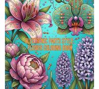 Electronic Parts Style : Flower Coloring Book: coloring book