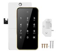 Electronic Password Lock Smart Keyless Digital Touch Screen for File Cabinet Locker Sauna (Gold)