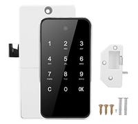 Electronic Password Lock Smart Keyless Digital Touch Screen for File Cabinet Locker Sauna (Silver)