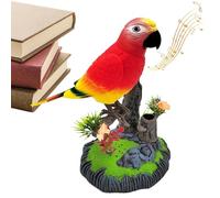 Electronic Pet Play - Robot vocale, Fowl Companion Talking | Figura di creatura del suono cinguettio realistico, giocattolo cantante a batteria per display da scrivania, decorazione della stanza per b