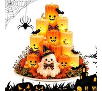 Electronic Pumpkin Candle Light Flameless LED Lamp Centerpiece Ornament