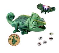 Electronic RC Chameleon - Giocattolo Robot Che Cambia Colore, Lucertola Strisciante Illuminata, Divertimento Telecomando | Design Sicuro Durevole, Compleanno Per La Giornata Di Gioco Per Bamb