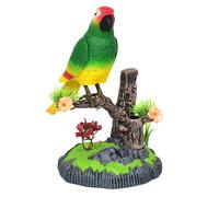 Electronic Talking Bird - cinguettio giocattolo audio, di uccelli interattivi | Voce realistica mimica gadget, simulazione della decorazione di uccelli canori, ornamento di figurine per animal