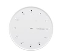 Electronic Timer with Adhesive Suction | 90 Minute Countdown Reminder for Kitchen Cooking/Learning/Multitasking | Loud 70dB Alarm, Rotating LED Indicator, LCD Display (White)