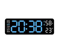 Electronic Wall Clock - LED Digital Time Display, design contemporaneo Enhancing Interior, Multifunctional Alarm and Timer, Large Readable Numbers | Lightweight Decorative Accent, Home Office Kitchen