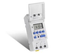 Electronic Weekly 7 Days Programmable Digital Industrial Time Switch Relay Timer Control Ac 220v 16a Din Rail Mount