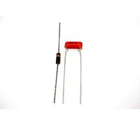 Electrónica Baile Kit Treble Bleed Condensatore 0.0012uF Sprague Orange Drop + Resistenza Antica Allen Bradley 130K Kinman Mod per non perdere gli acuti in Volume Chitarra Elettrica