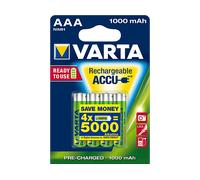 Varta ricarica batteria accu power aaa lr03 confezione da 1000mah 4uni