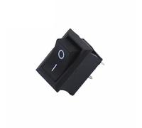 ElectronicSwitch 100PCS black ON-OFF KCD1 15 * 21mm 2pin 6A 250V 10A 125V 15X21 Rocker Switch power switch