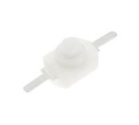 ElectronicSwitch 100PCS WHITE 12 * 8MM DC 30V 1A On Off Push Button Switch for Torch 1208YD Self Locking