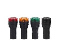 ElectronicSwitch 10pcs 16mm Indicator Light AD16-16SM Intermittent Sound Flash Red Light 12V