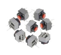 ElectronicSwitch 10PCS Mute Button 6 * 6 * 7.3MM Quare Silent MicroSwitch 6X6X7.3MM Tact Button Switch