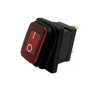 ElectronicSwitch 1PC KCD1-101NF-3P-R 220V Red LED 13x19mm ON-OFF 2 Position 3 Pins SPDT Snap-in Power Rocker Switch 6A/250VAC