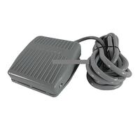 ElectronicSwitch 1Pcs TFS-201 Reset Foot Pedal Switch Wire 2 Meter 250V 10A Grey