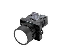 ElectronicSwitch 22mm XB2-EA Push Button Switch Start/Stop Black/White Arrow 10A/415V Self-Reset/Momentary Symbol Switch(White)