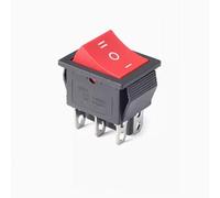 ElectronicSwitch 2PC KCD4 red Rocker Switch ON-OFF-ON 6PIN NO Light Power Switch 16A 250VAC /250A 125V