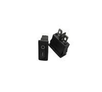 ElectronicSwitch 5Pcs 10x22mm KCD1-110 Black Thin Rocker Switch NO/OFF 2 Pin Small Instrument Power Switch