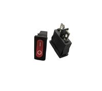 ElectronicSwitch 5Pcs 10x22mm KCD1-110 red Thin Rocker Switch NO/OFF 2 Pin Small Instrument Power Switch
