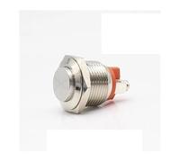 ElectronicSwitch 5pcs 22mm 1NC Momentary Reset Metal Push Button Switch IP65 High Head Screw Foot Doorbell