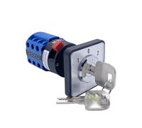 ElectronicSwitch LW26-20YS5/3 Single Hole Installation 22.3 mm Locking Key Dual Power Switching 20A Rotary Cam Switch