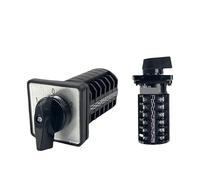 ElectronicSwitch LW8-10 D606/6 Manual Changeover Rotary Cam Switch 6 Poles 10A 380V 24 Terminals 3 Positions 10amp