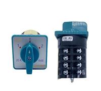 ElectronicSwitch Rotary Cam Combination Changeover Switch Three Position 20A 4kw Four Poles Levels Selector HZ5-20/4