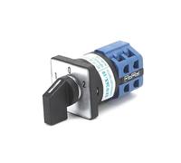 ElectronicSwitch SZW26/LW26-10 2 Phase Small Double Ways Power Switching Selector Rotary Cam Switch 3 Position Lines 10A ON-OFF ON