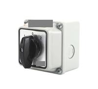 ElectronicSwitch SZW26/LW26-20 20A 3 Position 2 Pole 8 Screw Selector Changeover Rotary Cam Switch With Sealed Box