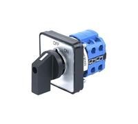 ElectronicSwitch SZW26/LW26-20 20A ON OFF 8 Terminals 2 Position Manual Transfer Cam Rotary Switch 48X48mm Panel