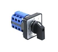 ElectronicSwitch SZW26/LW26-20 6 Position 3 Phase 12 Screws 20A Latching Control Rotary Change Over Cam Switch 64X64 Panel