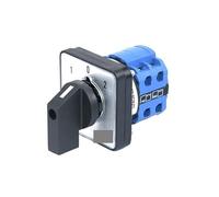 ElectronicSwitch SZW26/LW26-20 Ith 20A Ui 660V 2 Pole 8 Screws 3 Position 48X48mm Panel Transfer ON OFF ON Changeover Cam Switch