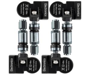 Electronicx 4 sensori RDKS per sensore di pressione degli pneumatici TPMS da 433 MHz, preprogrammato, valvola in metallo, set di 4 pezzi di ricambio per cerchioni in alluminio e cerchi in acciaio