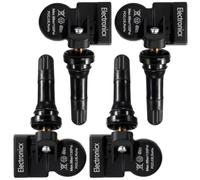 Electronicx 4 sensori TPMS compatibili con Toyota Rush 2013-2019, preprogrammati, 433 MHz, TPMS, sensore di pressione degli pneumatici, valvola in gomma, colore nero, set di 4 pezzi di ricambio per