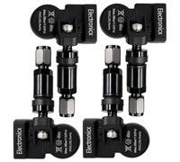 Electronicx 4x sensori TPMS 433 MHz compatibile con BMW 1 Series F20/F21 2014-2019 compatibile con BMW 1er F20 F21 116d 118d 120d 125d M135i - metallo nero preprogrammato pronto all'uso