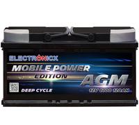 Electronicx Batteria AGM di Alimentazione Mobile 12V 120Ah - Deep Cycle per Camper, Barca, Solare, Offgrid - Batteria AGM 12 Volt 120 Ah senza manutenzione - compatta 275x175x190mm