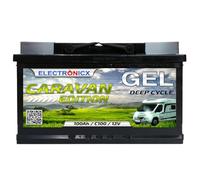 Electronicx Batteria di alimentazione GEL Caravan 100Ah 12V - Batteria Deep Cycle camper 100 Ah - GEL solare 12 Volt - batteria caravan barca tempo libero 278×175×190 mm - polo positivo a destra