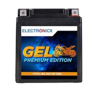 Electronicx Batteria moto GEL YTX7L-BS - 12V 7Ah 120A - Starter senza manutenzione, compatto, resistente alle vibrazioni, sigillato e a prova di perdite - per scooter, ciclomotori e ATV