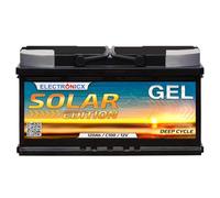 Electronicx Batteria solare GEL 120Ah 12V - Batteria di alimentazione Deep Cycle, 120 Ah 12 Volt per impianti isolati, camper, barca, fotovoltaico, senza manutenzione, dimensioni: 353×175×190 mm