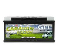 Electronicx GEL 12V 140Ah batteria Deep Cycle - senza manutenzione per camper, roulotte, barca, casetta da giardino, impianto solare off-grid - 393×175×190 mm - batteria a gel servizi