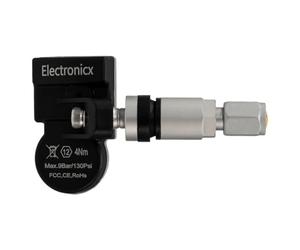 Electronicx Sensore TPMS compatibile con Dodge Charger SRT 2015-2015 preprogrammato 433MHz TPMS sensore di pressione degli pneumatici valvola in metallo argento sensore singolo