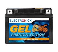 Electronicx YTZ14S GEL Batteria Moto 12V 11,2Ah 170A - Starter sigillato, senza manutenzione - Compatta, resistente a vibrazioni, anti-perdita - per moto, scooter, quad, powersport - pronta all’uso