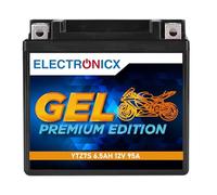 Electronicx YTZ7S GEL Batteria Moto 12V 6,5Ah 95A - Starter sigillato senza manutenzione per moto, scooter, quad & powersport - compatta, antivibrazione, a prova di perdite e pronta all’uso