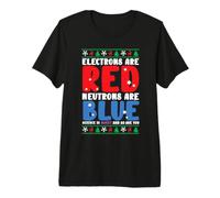 Electrons Neutrons Science Is Sweet Christmas Scientist Maglietta Premium