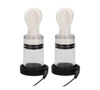 Shots ElectroShock - Bi-Polar Electro Nipple Suckers - Transparent